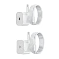 Miniatyrbild 1 av 2: Laddare - Snabbladdare 20W USB-C - Adapter + Kabel 2m Vit 2-pack