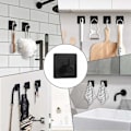 Pikkukuva 5 / 5: WC-paperiteline, WC-rullateline puhelintelineellä, 304 ruostumaton teräs, seinäkiinnitys ilman porausta kylpyhuoneeseen (musta)