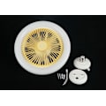Pikkukuva 4 / 5: 10 tuuman LED-kattovalaisin tuulettimella (valkoinen), E27 36W himmennettävät kattotuuletinvalot, hiljainen valkoinen{DH}