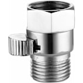 Miniatyrbillede 1 af 5: Brusehoved On Off Ventil Messing Brusehoved Slange Adapter Vandhane Omskifter Kompression Afspærringsventil 1/2