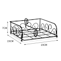 Miniatyrbillede 2 af 5: Servietholder til bord, servietholder til spisebord, sort