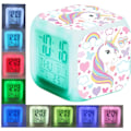 Miniatyrbillede 5 af 5: Unicorn Pige Digital Vækkeur, Lys LCD LED Cube med Lys