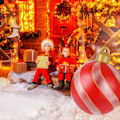 Miniatyrbilde 3 av 5: Oppblåsbar julekule, 60 cm julepynt kule juledekorasjon utendørs stor julehengende kule juledekorasjon