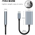 Miniatyrbild 3 av 5: USB C till HDMI-adapter för skärm, 4K HDMI till USB C Laptop Docking[DH]