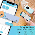 Miniatyrbillede 4 af 6: Bærbar Bluetooth Mini Etiketprinter Smartphone Håndholdt Termisk Sticker Lille Etiketmaskine Flere Skabeloner Blækfri Velegnet til Hjem Kontor