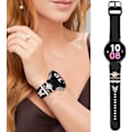 Miniatyrbillede 4 af 5: Armbånd til Galaxy Watch 6 & 5 & 4 med charms, 20 mm dame