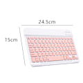 Miniatyrbilde 2 av 5: Ultratynt Bluetooth-tastatur - Bærbart trådløst minitastatur - Oppladbart for iOS, Android og Windows - 10 tommer