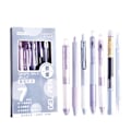 Miniatyrbillede 1 af 11: 7 stk. Sort Gel Pen til Studerende 0,5 mm Udtrækkelig Gel Pen Multifunktionel Glat Skrivepen Tilbage Til Skole Gave D