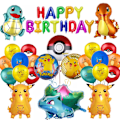 Miniatyrbild 2 av 5: Po.Ke.Mon Ballonger Åldersset Folieballonger Latexballonger Barnkalas Dekoration Pikachu 8 to piece Set