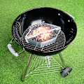 Miniatyrbilde 3 av 5: Sett med 2 kullkurver i rustfritt stål for Weber-griller og alle andre ildsteder