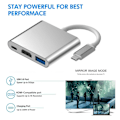 Pikkukuva 6 / 11: USB-C HUB -sovitin Type-C - USB HDMI-yhteensopiva 4K-sovitin Conne
