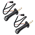 Miniatyrbillede 6 af 8: 2 stk. 3-knaps gravemaskine joystick håndtag 6-benet aluminiumslegering til Doosan DH DX150 215 225 300 370‑9C 0.6