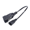 Pikkukuva 5 / 5: C8 Uros - Eurooppa Schuko CEE7/16 Naarasvirtajohto PDU UPS:lle 35cm -wf
