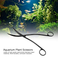 Miniatyrbillede 7 af 8: Akvarium Terrarium Saks Karboniseret Rustfrit Stål Sort