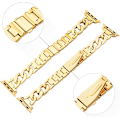 Miniatyrbild 2 av 5: 38/40/41/mm 42/44/45mm Damklocka Guld Klassisk Kedjesmartwatch Band Kompatibel för Apple Watch Series Band 9/8/7/SE/6/5 Elegant Ersättningsrem GULD GOLD 38/40/41MM