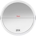 Miniatyrbilde 3 av 4: 20X Forstørrelsesspeil med Sugekopper (15 cm Rund) - Perfekt for