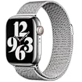 Miniatyrbillede 3 af 4: Apple sølv rustfrit stål milanesisk loop til 38mm 40mm 41mm ure