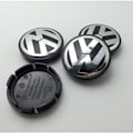 Miniatyrbild 5 av 5: 4:e VW-logotyp 56 mm keps Fälg emblem Fälg emblem A