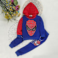 Miniatyrbild 3 av 4: Barn Pojkar Spiderman Träningsdräkt Hoodie Sweatshirt Byxor Set Kläder Blå 4-5 År