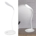 Miniatyrbild 1 av 6: Dimbar USB LED Skrivbordslampa med Flexibel Hals och Touch-brytare för Nattläsning