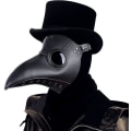 Miniatyrbild 1 av 5: Plague Doctor Halloween rekvisita Steampunk Retro Läder Fågelmask
