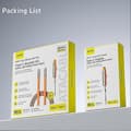 Pikkukuva 4 / 5: 240W pikalatauskaapeli ja teline Type-C-laitteille Data Cable Set Black