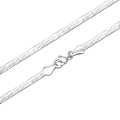 Miniatyrbillede 1 af 2: 1,5 mm sildeben Flad Snake Magic Chain halskæde til kvinder og mænd