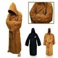 Miniatyrbild 1 av 4: Pyjamas herr Morgonrock Morgonrock Grafiskt print Casual Flanell Bekväm varm luvtröja Långärmad fickbälte Jedi Style Gul M Yellow M