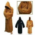Miniatyrbillede 1 af 4: Pyjamas til mænd Badekåbe Badekåbe Grafisk print Afslappet flannel Komfortabel varm hættetrøje Langærmet lommebælte Jedi Style Gul L Yellow L