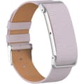 Litchi-läderarmband för Google Fitbit Air, Single Loop premium-läderrem med skjutbar metallram Light lilac