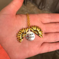 Miniatyrbild 2 av 4: You Are My Sunshine Open Locket Solros Halsband Boho Smycken