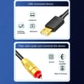 Miniatyrbillede 4 af 5: USB til Optisk SPDIF-konvertere Analog til Digital Lydadapter til Forbedret Lyd Optisk Kabel til HDTV Gaming Konsoller Multicolor