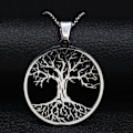 Miniatyrbild 1 av 2: Livets träd hänge antik koppartråd halsband silver