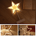 Miniatyrbilde 5 av 5: Stjerneformet LED Nattlampe: Bordlampe for Hjem, Juledekorasjon og Barnegaver