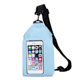 Miniatyrbillede 2 af 4: Casual PVC forseglet crossbody mavetaske Sky Blue