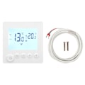 Miniatyrbild 1 av 6: Programmerbar digital termostat med LCD-display för AC 90-240V uppvärmning, 16A, Inkluderar 3m sensorkabel