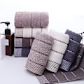 Miniatyrbild 2 av 5: 3-delad set av ren bomullshandduk, ansiktshandduk 3 colors 3pcs