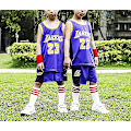 Pikkukuva 2 / 2: Lakers #23 Lebron James Jersey No.23 set , lapset, aikuiset, lapset Purple 3XS (85-95cm)