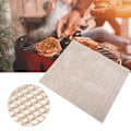 Miniatyrbilde 4 av 6: Gjenbrukbar Non-Stick Grillmatte for Utendørs Matlaging og Baking (Brun)