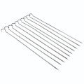 Miniatyrbilde 6 av 6: 10-pakning flate grillspyd i rustfritt stål for BBQ - Perfekt for kabob og kebabgrilling