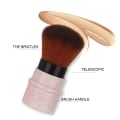 Miniatyrbild 7 av 7: Mini Retractable Foundation Makeup Brush Justerbar Green