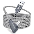 Miniatyrbild 1 av 5: För Oculus Quest 2 Link-kabel 5m USB 3.0 snabbladdningskablar Silver 5M