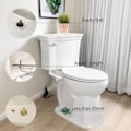 Miniatyrbillede 3 af 6: 2-pak Dekorativ Skildpadde Toiletboltdæksel i Resin: Let at Installere, Støvtæt, Perfekt til Strandentusiaster
