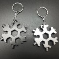 Miniatyrbild 4 av 5: 18 i 1 Snowflake Multi-tool Pocket Tool Flasköppnare nyckelring Black