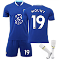 Miniatyrbillede 1 af 2: 22-23 Chelsea hjemmefodboldtrøje Træningstrøje No.19 Mount M