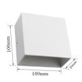 Miniatyrbilde 2 av 6: Moderne 6W Cube COB LED Vegglamper for Ganger, Trapper, Soverom og Verandaer - AC 85-265V