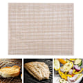 Miniatyrbilde 3 av 6: Gjenbrukbar Non-Stick Grillmatte for Utendørs Matlaging og Baking (Brun)
