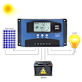 Miniatyrbilde 3 av 6: YCX-003 30-100A MPPT Solcelleladerkontroller 12V/24V med Autofokussporing, 40A Utgang