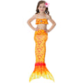 Miniatyrbild 9 av 11: Girls Fish Scale Print Mermaid Swimsuit Badkläder Kid Beach Multicolored 120cm