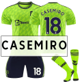 Miniatyrbillede 1 af 2: 2022-2023 Manchester United Fodboldtrøje Fodboldtrøje CASEMIRO 18-L